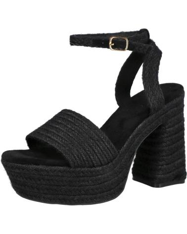 PINKDESERT TF2951 SANDALIAS DE TACON Y PLATAFORMA MUJER NEGRO