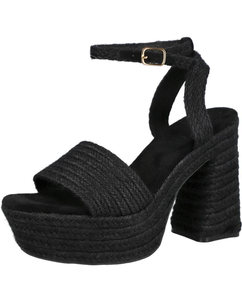 PINKDESERT TF2951 SANDALIAS DE TACON Y PLATAFORMA MUJER NEGRO