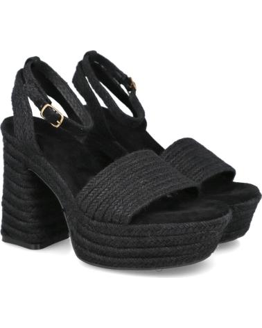 PINKDESERT TF2951 SANDALIAS DE TACON Y PLATAFORMA MUJER NEGRO