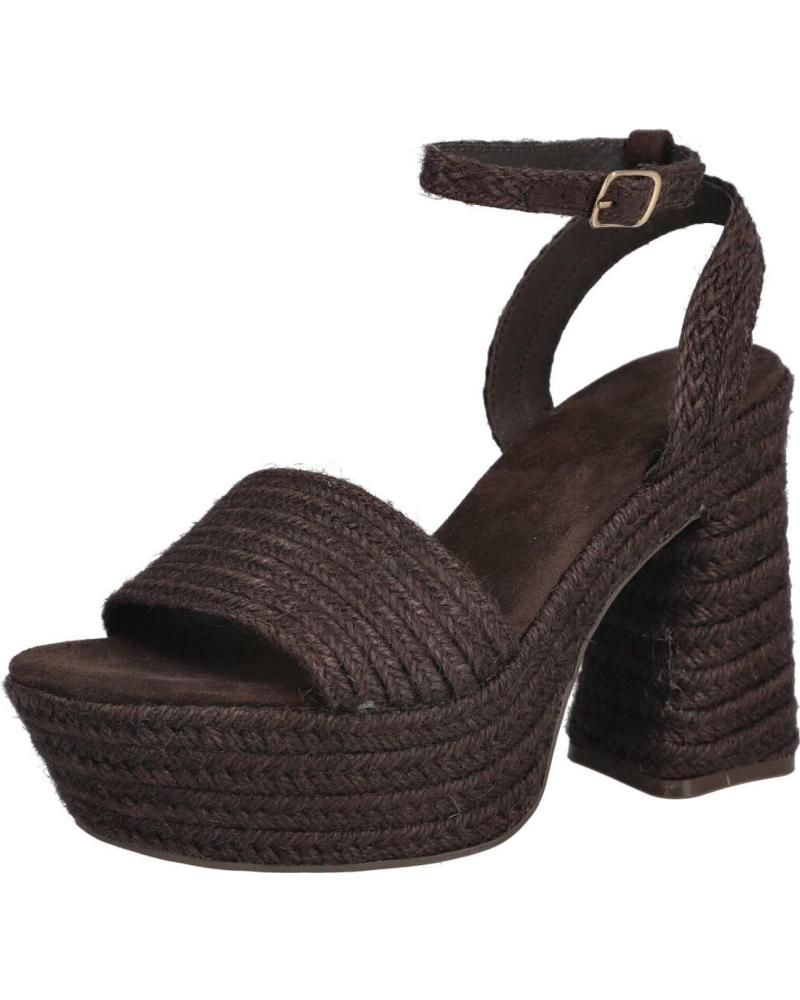 PINKDESERT TF2951 SANDALIAS DE TACON Y PLATAFORMA MUJER MARRON