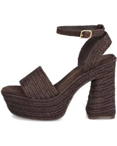 PINKDESERT TF2951 SANDALIAS DE TACON Y PLATAFORMA MUJER MARRON