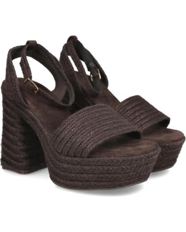 PINKDESERT TF2951 SANDALIAS DE TACON Y PLATAFORMA MUJER MARRON