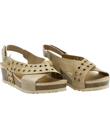 INTERBIOS SANDALIA 5827 BEIGE CON CUÑA, REF 1185988