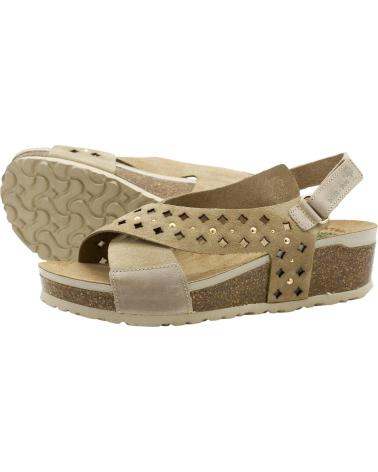 INTERBIOS SANDALIA 5827 BEIGE CON CUÑA, REF 1185988