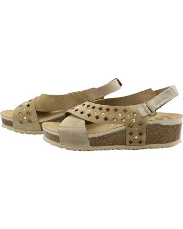 INTERBIOS SANDALIA 5827 BEIGE CON CUÑA, REF 1185988