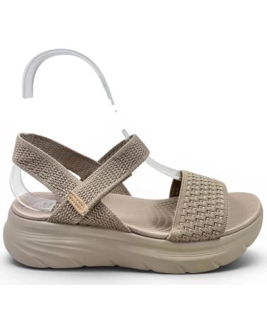 TIMBOS SANDALIA CUÑA CÓMODA MUJER KAKI 132704 MARRóN