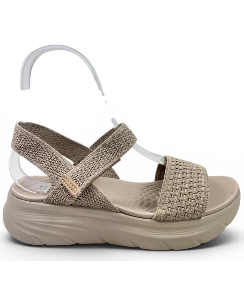 TIMBOS SANDALIA CUÑA CÓMODA MUJER KAKI 132704 MARRóN