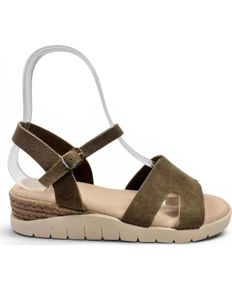 TIMBOS SANDALIA CUNA COMODA DE MUJER KAKI 132700 MARRóN