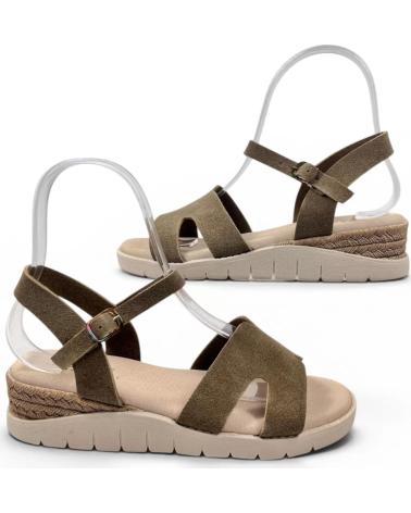 TIMBOS SANDALIA CUNA COMODA DE MUJER KAKI 132700 MARRóN