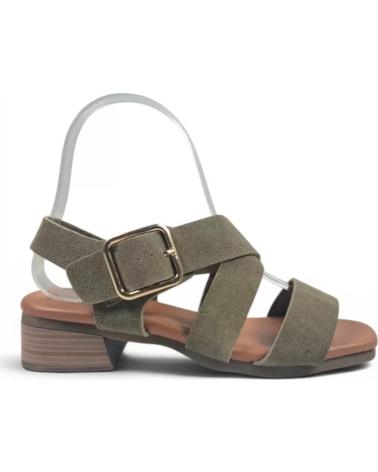 TIMBOS SANDALIA TACÓN MADERA 132698 VERDE