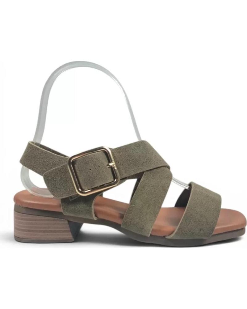 TIMBOS SANDALIA TACÓN MADERA 132698 VERDE