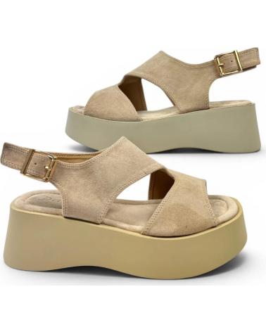 TIMBOS SANDALIA PLATAFORMA MUJER 132692 BEIGE