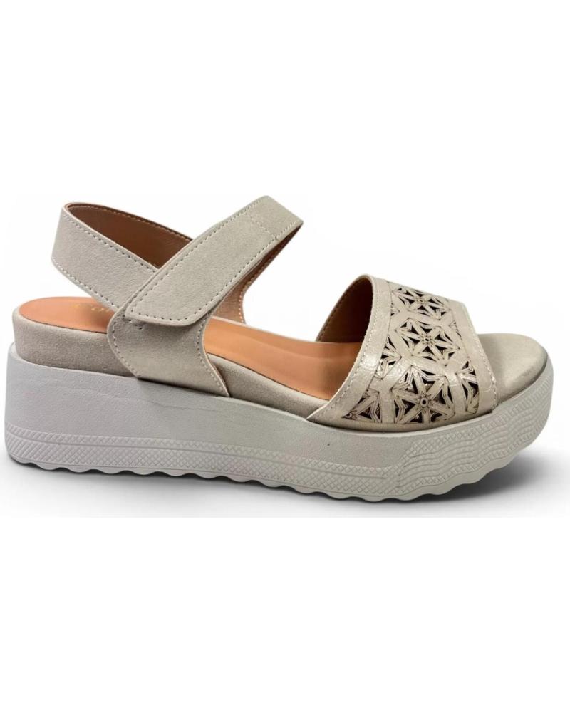 TIMBOS SANDALIA CUNA Y PLATAFORMA COMODA 132634 BEIGE