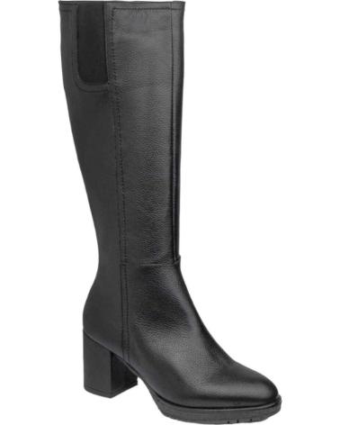 Botas de Mujer CALLAGHAN BOTAS PIEL NEGRAS CANA ALTA CONFORT INDIOS NEGRO