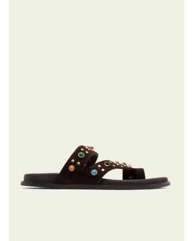 PORRONET SANDALIA 3292 CON TACHUELAS MARRON