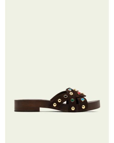 PORRONET SANDALIAS 3286 CON TACHUELAS EN MARRÓN MARRON