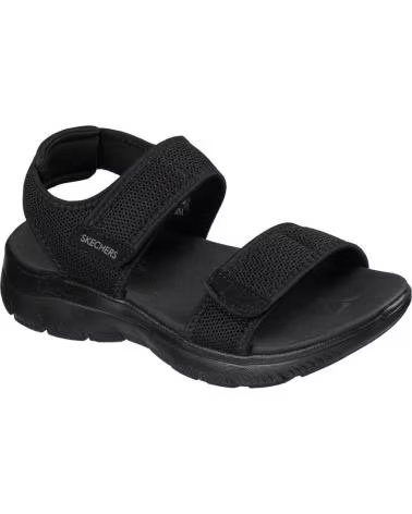 SKECHERS SANDALIAS SUMMITS CUTE MARK NEGRAS NEGRO
