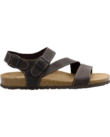 INTERBIOS SANDALIAS 9557 ANATÓMICAS DE PIEL MARRÓN