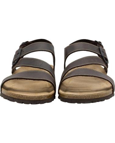 INTERBIOS SANDALIAS 9557 ANATÓMICAS DE PIEL MARRÓN