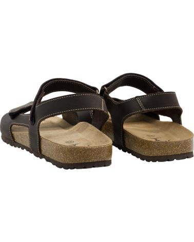 INTERBIOS SANDALIAS INTER-BIOS 9536 CON CIERRE DE VELCRO EN PIEL MARRÓN