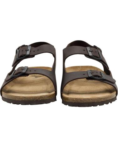 INTERBIOS SANDALIAS 9567 ANATÓMICAS DE PIEL MARRóN