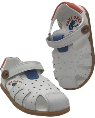 SANDALIAS BAREFOOT PABLOSKY DE PIEL BLANCO