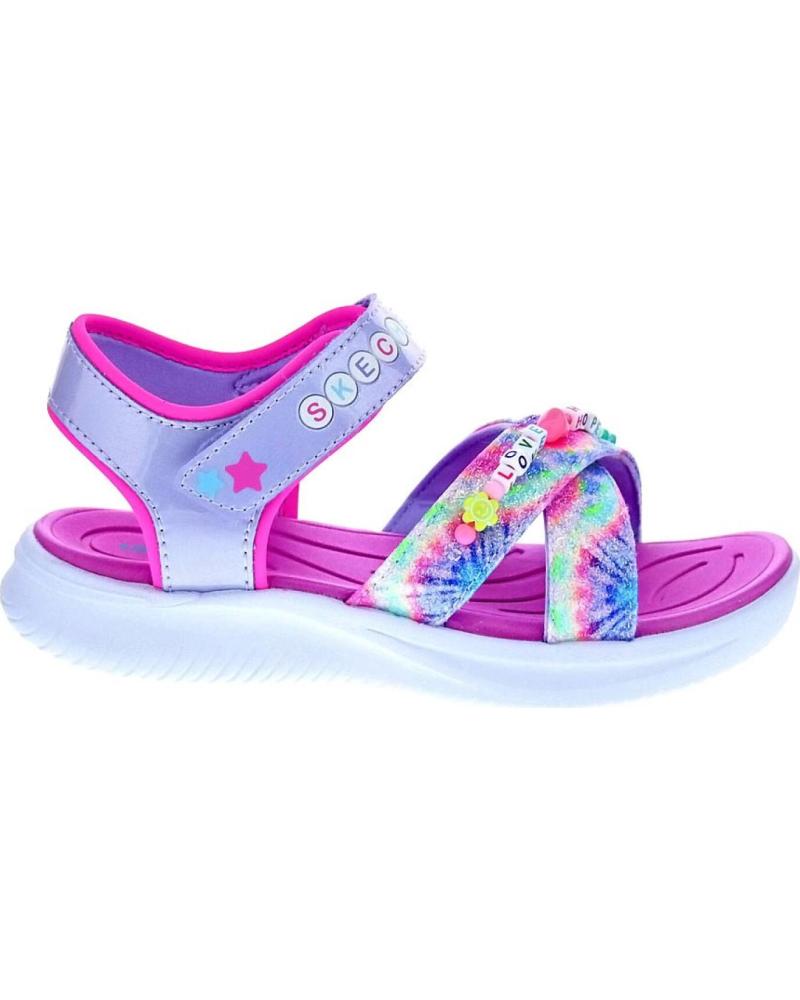 SKECHERS ZAPATOS ZAPATOS NINA SANDALIAS MODELO JUMPSTERS COLOR PLATA