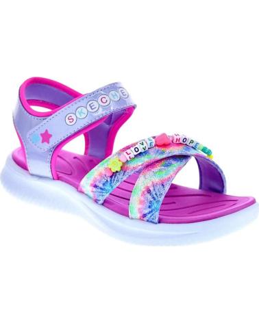 SKECHERS ZAPATOS ZAPATOS NINA SANDALIAS MODELO JUMPSTERS COLOR PLATA