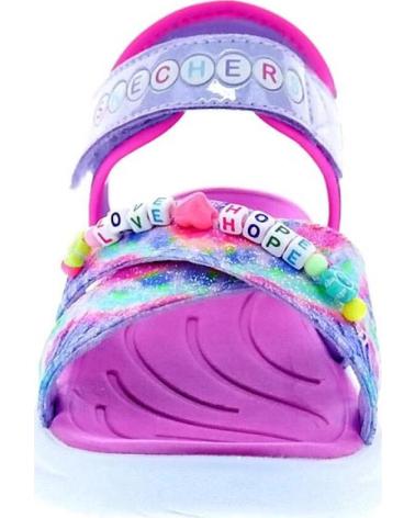 SKECHERS ZAPATOS ZAPATOS NINA SANDALIAS MODELO JUMPSTERS COLOR PLATA