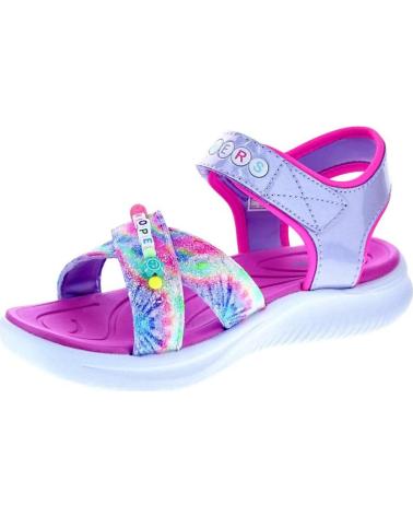 SKECHERS ZAPATOS ZAPATOS NINA SANDALIAS MODELO JUMPSTERS COLOR PLATA