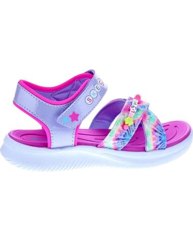 SKECHERS ZAPATOS ZAPATOS NINA SANDALIAS MODELO JUMPSTERS COLOR PLATA