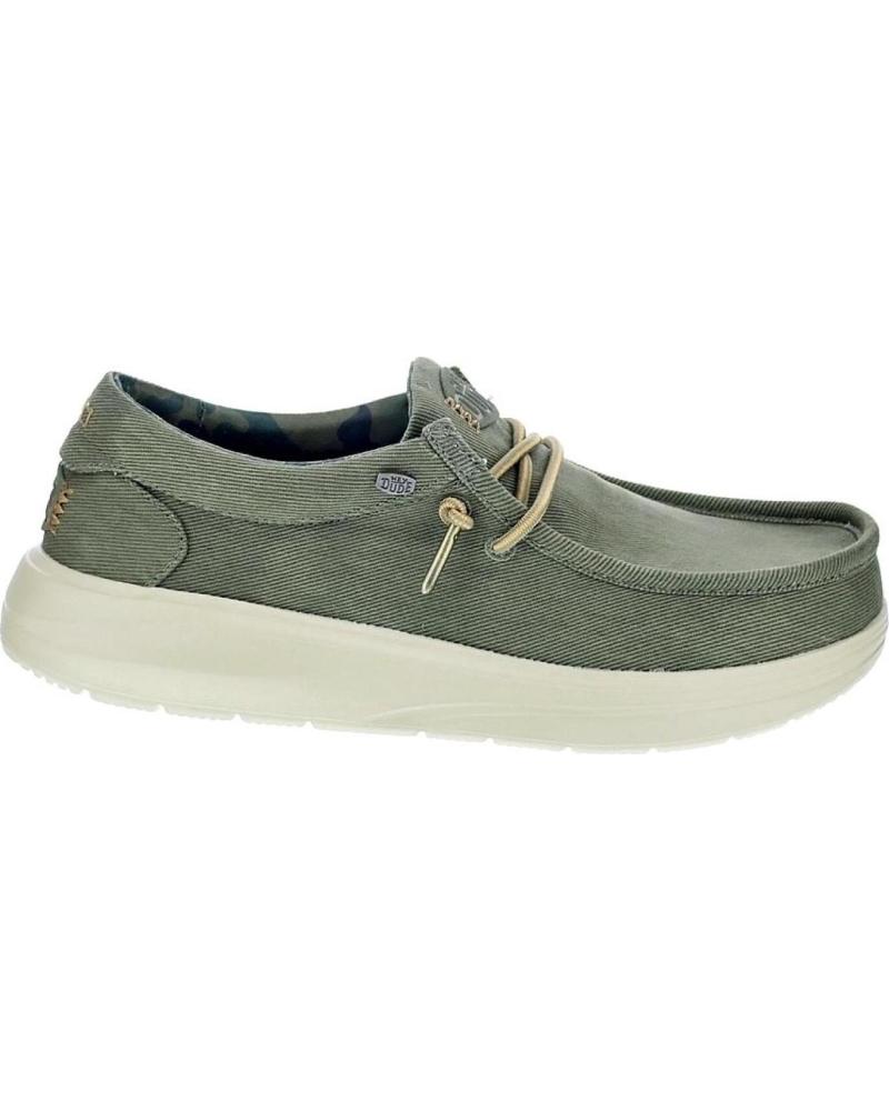 HEY DUDE MOCASINES WALLY COMF VERDE