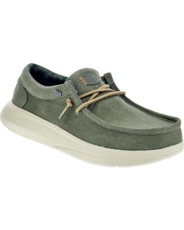 HEY DUDE MOCASINES WALLY COMF VERDE