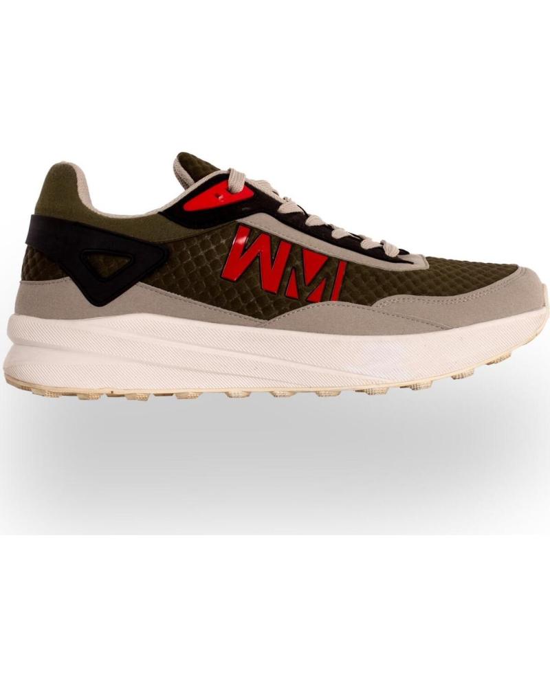 WILLIAM MARTIN ZAPATILLAS URBANAS COMBINADAS VERDE Y ROJO VERDE-ROJO