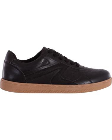 SOFTEE ZAPATILLA WAVE NEGRA CON SUELA CARAMELO NEGRO