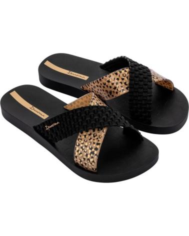 IPANEMA SANDALIAS SENSE SLIDE CON DISEÑO CRUZADO NEGRO