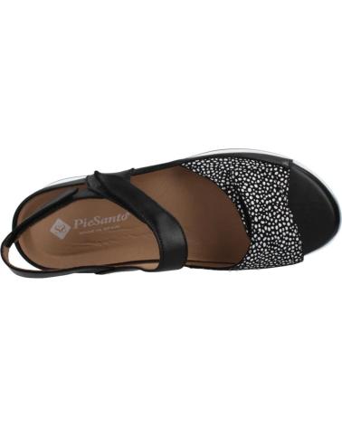 PIESANTO SANDALIAS 260422 DE PIEL NEGRA NEGRO