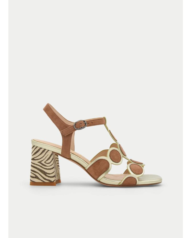 MONTEVITA SANDALIAS DE TACÓN KILIRE CON ESTAMPADO ANIMAL