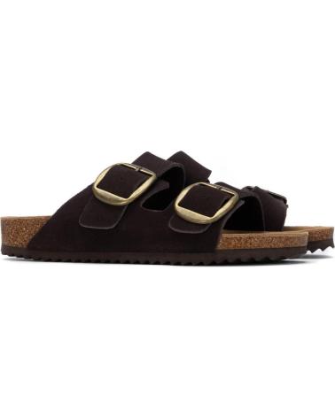 XTI SANDALIAS 144039 CON HEBILLAS DOBLES MARRON