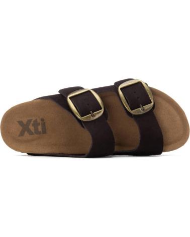 XTI SANDALIAS 144039 CON HEBILLAS DOBLES MARRON