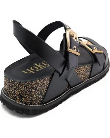 YOKONO SANDALIA OCA-263 DE PIEL NEGRO
