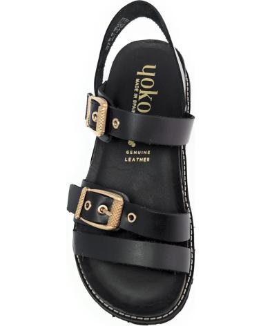 YOKONO SANDALIA OCA-263 DE PIEL NEGRO