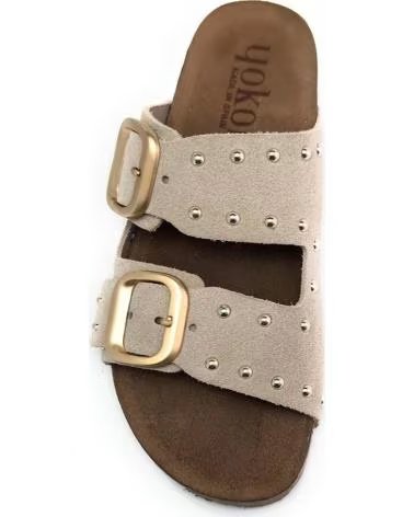 YOKONO SANDALIAS JERBA-265 DE NUBUCK BEIG