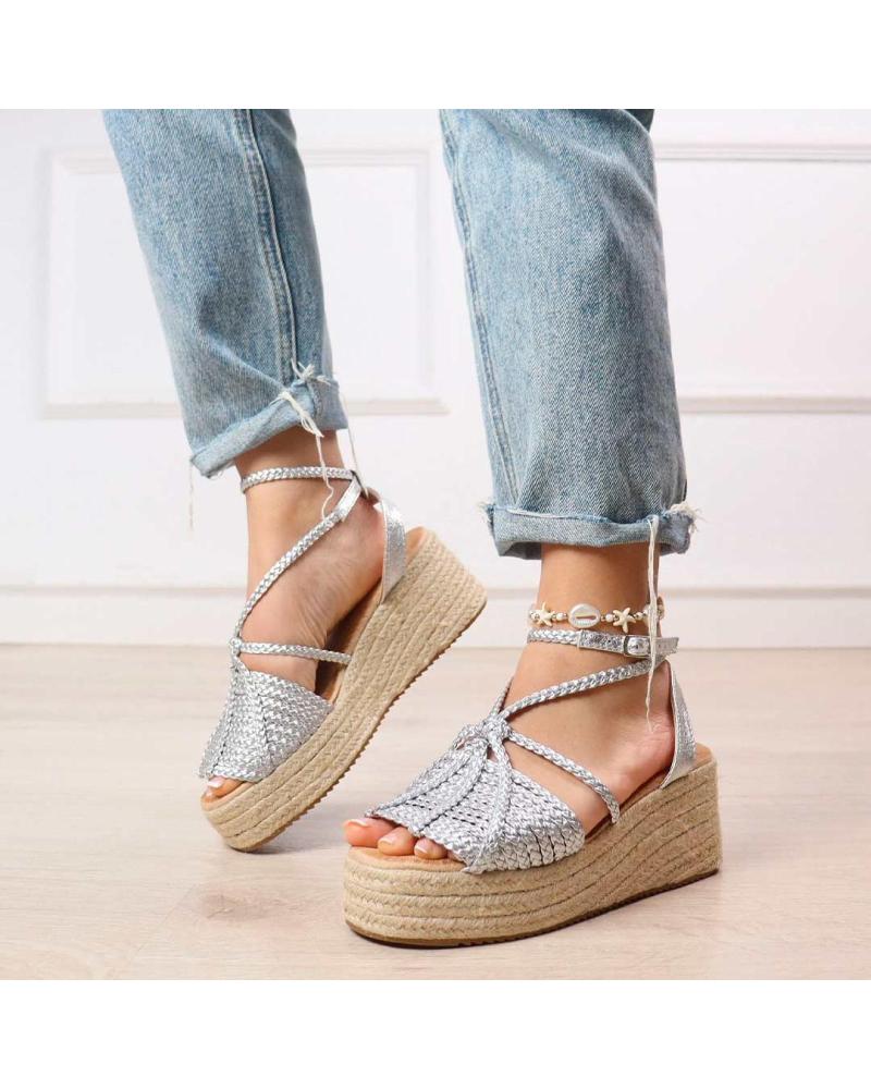 PINKDESERT SANDALIAS DE CUNA METALIZADAS 5122 PLATA
