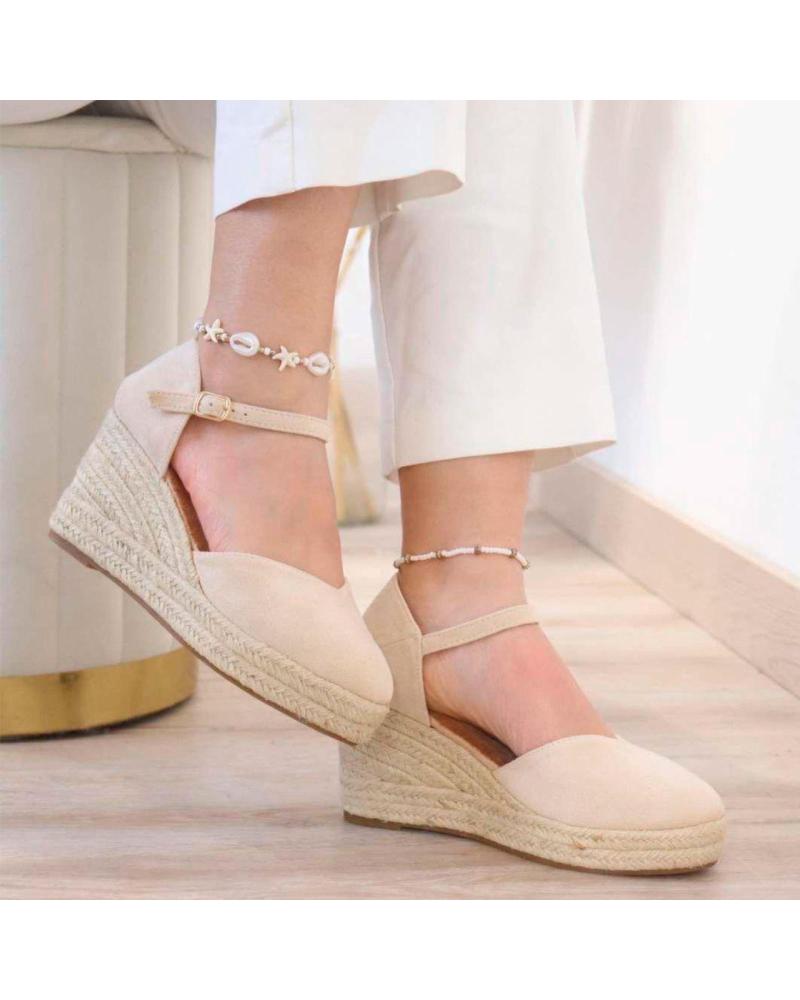 PINKDESERT ALPARGATAS DE CUÑA 3102 EN ESPARTO BEIGE