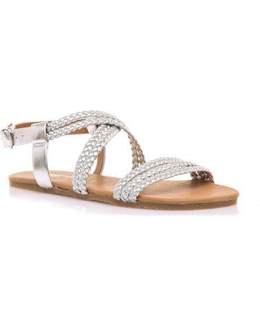 MTNG SANDALIAS CASUAL DE MUJER FREE-CLEO PLATA 62729 GRIS