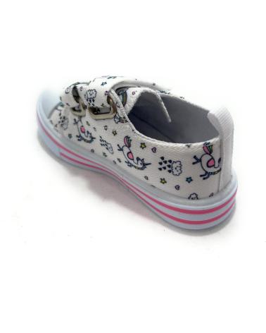 Zapatos-De-Hombre-BUBBLE-BOBBLE-ZAPATILLAS-LONA-NINA-TIRAS-ADHESIVAS-UNI-BLANCO
