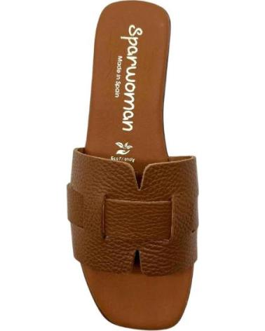 SPARWOMAN SANDALIAS PLANAS TIPO PALA CON DETALLE TRENZADO VARIOS COLORES