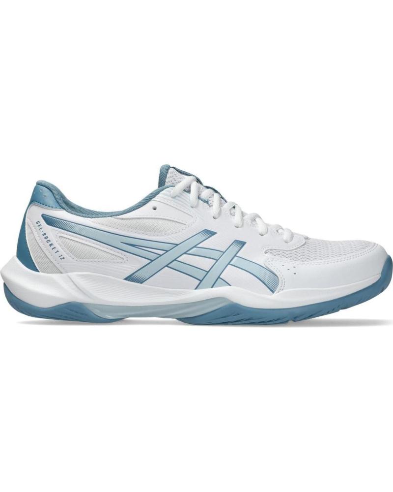 ASICS ZAPATILLAS GEL-ROCKET 12 COLL GREY GREY SIX - BLACK - SIGNAL CYAN