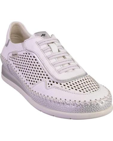 FLUCHOS ZAPATILLAS CASUAL F2143 DE PIEL BLANCO